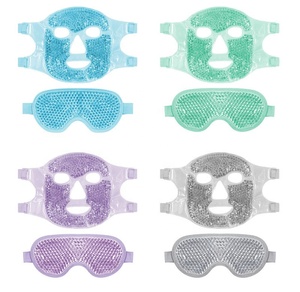 Masque oculaire en gel à billes, marque privée, thérapie chaude et froide, réutilisable, rafraîchissant et chauffant, masque de sommeil pour peaux sensibles, avec logo personnalisé, masque facial ODM - Product Image 2
