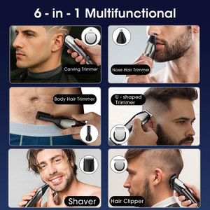 Lanumi <strong>S</strong>-1199 <strong>Grooming</strong> <strong>Kit</strong> for <strong>Men</strong> 11 1 Multifunctional IPX6 Waterproof Pro Cordless <strong>Hair</strong> Trimmer Clipper Set Stainless Steel - Product Image 3