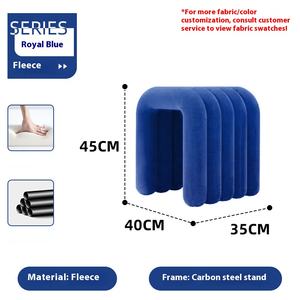 Chaise longue de maquillage de luxe en crème de designer danois, table de toilette pour chambre de filles avec <span class=keywords><strong>filet</strong></span> pour tabouret de maquillage de célébrité - Product Image 5