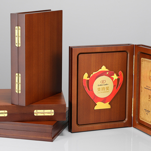 Tùy Chỉnh Thiết Kế Hình Chữ Nhật Rắn Gỗ & Kim Loại Kim Tự Tháp Phong Cách Huy Chương Kinh Doanh Giải Thưởng Trophy UV In Ấn Cá Nhân Gỗ Mảng bám - Product Image 2