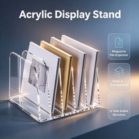 Étagère de présentation empilable en acrylique transparent, organisateur de table à plusieurs niveaux pour figurines, parfums, bibelots et décorations de fête