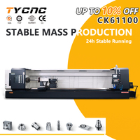 Torno CNC CK61100, Máquina de Torneado CNC Automática para Mecanizado de Metales Pesados