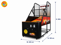 Fabricant de machines de basket-ball d'arcade, LED Pop-a-Shot, OEM, ODM, thème personnalisé