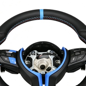 Volant <span class=keywords><strong>sport</strong></span> à fond plat bleu pour <span class=keywords><strong>BMW</strong></span> E82 F80 F01 M3 M8 F34 X6 E71 F33 535i F07 F87 - Product Image 4