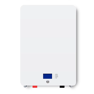 <b>Wall</b>-Mounted Iron Lithium Battery Cabinet, Hybrid <b>Grid</b> Compatible 15kWh Rechargeable Battery for Home Energy Storage - Product Image 1