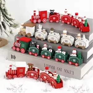 Mini tren de Navidad de plástico moderno juguetes decoraciones para el hogar 2025 adorno de Navidad regalo Venta caliente - Product Image 3