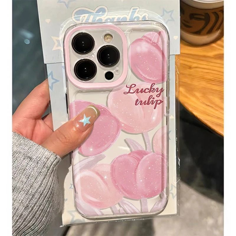 A Screen Full of Tulips [Transparent Space Case]