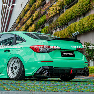 Yofer Primer V3 phụ kiện ngoại thất ô tô Bộ khuếch tán Giảm xóc sau cắt kép đơn cho civic2021 2022 2023 2024 2025 - Product Image 5