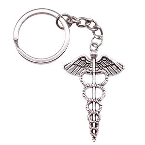 Vente chaude en alliage de Zinc porte-clés symbole de sauvetage porte-clés médecin <span class=keywords><strong>infirmière</strong></span> 3d porte-clés <span class=keywords><strong>caducée</strong></span> serpent porte-clés en métal - Product Image 4