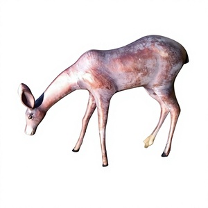 <b>Garden</b> Supplies Handmade Life Size <b>Bronze</b> Female Doe Deer Sculpture Farmhouse Decoration Animal Figurine Deer Statue Wholesale - Product Image 1