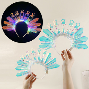 Joylit vente chaude nouveauté créativité <span class=keywords><strong>PVC</strong></span> LED clignotant éclairage <span class=keywords><strong>bandeau</strong></span> pour Diwali noël intérieur extérieur fête Concert - Product Image 1