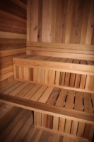Nueva Sauna Eléctrica de Madera de Cedro Rojo Canadiense Puro para Exteriores, Personalizable, para 2-6 Personas