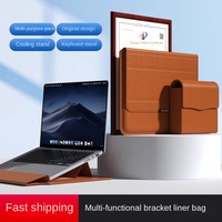 Étui de protection pour ordinateur portable Apple MacBook 13 pouces et Huawei 14 pouces avec matériau PU et support multifonction 3-en-1