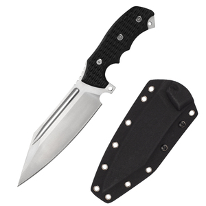 มีดพกพา Cold Edge ใบมีดสแตนเลสทรง Drop Point ด้ามจับ G10 สำหรับตั้งแคมป์และเอาตัวรอด พร้อมปลอกมีด - Product Image 1