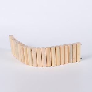 Hamster en bois naturel jouet d'escalade échelle sûre arche pont enclos petit animal Cage accessoires pour Hamsters nains gerbilles - Product Image 5