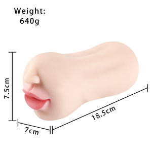 Meistverkaufter Tragbarer Männlicher <span class=keywords><strong>Masturbator</strong></span> mit Realistischem <span class=keywords><strong>TPR</strong></span>-Material Zungenleck-Vibration, Erwachsenenspielzeug zur Selbstbefriedigung - Product Image 2