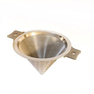 <span class=keywords><strong>Filtre</strong></span> à café pour cafetière manuelle en acier inoxydable perforé, pour infusion par le dessus - Product Image 5