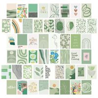 Kit de collage mural, affiches esthétiques, 50 pièces, 4x6 pouces, décoration murale photo bohème pour chambre à coucher, style Ins pour adolescentes