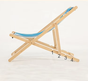 Chaise pliante <span class=keywords><strong>en</strong></span> <span class=keywords><strong>bois</strong></span> massif, fauteuil de plage, chaise de pêche - Product Image 6