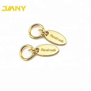 Küçük özel takı etiketleri damgalama takı kişiselleştirilmiş Charm Logo Metal etiketi - Product Image 6