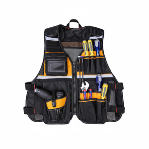 Gilet d'outil de travail personnalisé, respirant, imperméable, à séchage rapide, pour électriciens plombiers, construction, sécurité, usage extérieur - Product Image 1