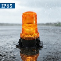 Lampu Peringatan Amber Flash Beacon DC 10-110V IP65 5W 50000h Penutup ABS Lampu Keselamatan Aksesoris Kendaraan Forklift dan Teknik