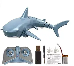 Huiye 2,4g 4ch Rc акула водонепроницаемый Управления по Радио Shark бассейн рыбы с принтом «маленькие рыбки» игрушки Rc водная игрушка Управления по Радио Shark