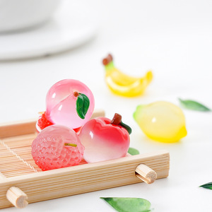 Juguete Realista de Fruta Luminosa de <span class=keywords><strong>Granada</strong></span> y Lichi, Accesorios de Decoración DIY, Adornos de Escritorio para Micropaisajes - Product Image 2