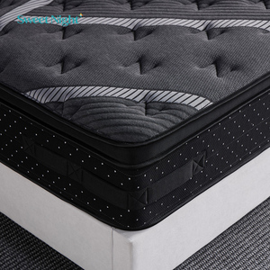 Colchão Sweetnight de 3 Camadas, Preto, Médio Firme, Embalado a Vácuo, Tamanho Personalizado, Espuma de Látex Natural com Molas Pocket em Caixa - Product Image 1