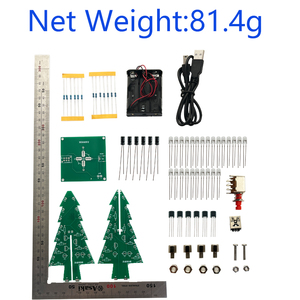 OKN428-16 STEM Educational <b>DIY</b> <b>Kit</b> <b>DIY</b> Soldering <b>Kit</b> Christmas Music Tree 7 Color LED Glow Light Assembly <b>Kit</b> - Product Image 3