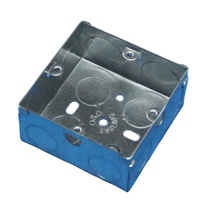 Boîte de jonction électrique en métal 3x3 3x6 Knockout Box 35mm GI Switch Box avec cosse réglable