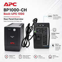 Schneider Back-UPS BP1000CH 1000VA 600W UPS 165-266V Batterie de secours Bureau