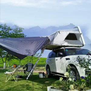 Outdoor Camping Car Roof Tent Tail Extension Mosquito Proof And Rain Proof Automatic Quick Opening Car Rooftop Tent