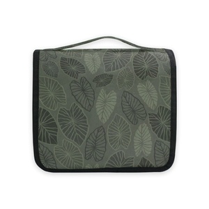 Pochette portable à fermeture éclair avec motif Kalo hawaïen, sac de toilette pliable pour femmes, sac de voyage cosmétique personnalisé avec logo - Product Image 3
