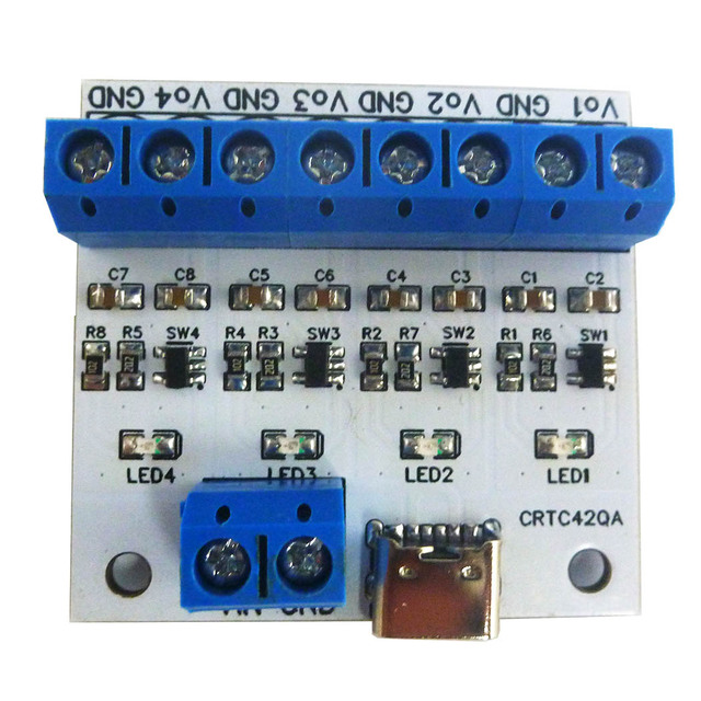 4 CH Type-C USB 500mA 1-cell Lithium Battery Charger Module For 3.7V 4.2V LiPo Polymer Li-Ion 18650 503035 603443 huakeshengyeic