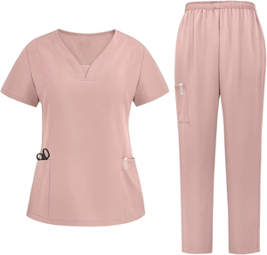 High-Quality Natural Uniform Women <b>Set</b> Durable Nurse Uniform <b>Scrubs</b> Jogger Style Women <b>Scrub</b> <b>Sets</b> - Product Image 3