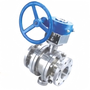 Van bi mặt bích DN100 với ANSI Din JIS tiêu chuẩn nhiệt độ cao Hướng dẫn sử dụng hộp số <span class=keywords><strong>wcb</strong></span> OEM tùy chỉnh - Product Image 4