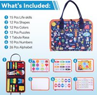 Papan Aktivitas Sensorik Montessori untuk Balita, Mainan Edukasi Sensorik, Papan Bermain, RS Autism Preschool Felt Busy Board 2026 Baru