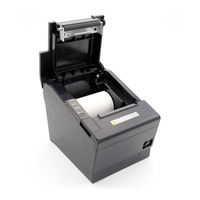 Impresora Térmica de Recibos POS de Escritorio de 80 mm con Cable USB, Compatible con Impresión de Etiquetas, Impresión de Facturas de Supermercado a 203 dpi