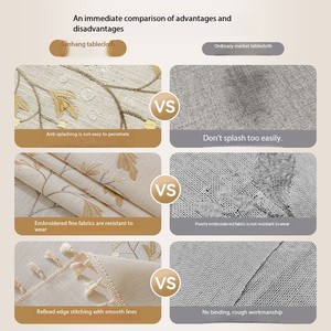 Bắc Âu vải polyester Khăn trải bàn, không thấm nước, chống bụi và chống mài mòn Khăn Trải Bàn, Bàn cà phê bao gồm - Product Image 3