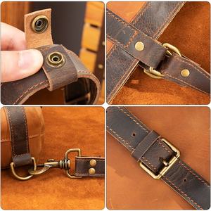 FSV5-Bolso <span class=keywords><strong>de</strong></span> mano <span class=keywords><strong>de</strong></span> piel auténtica para hombre y mujer, bandolera Vintage con bolsillo trasero, bolso <span class=keywords><strong>de</strong></span> trabajo grande - Product Image 5