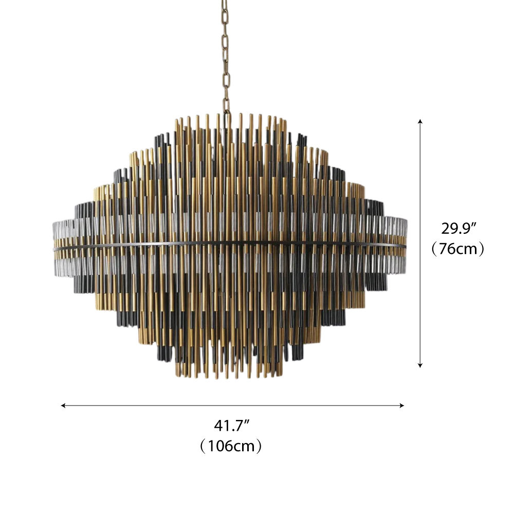 Brass & Black     D 106cm x H76cm / D 42" x H 29.9"