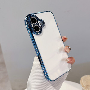 Đơn giản hấp thụ sốc trường hợp điện thoại cho Itel A16/A16 +/A23 phổ biến mạ điện thoại di động phụ kiện điện thoại di động mạ điện trường hợp - Product Image 1