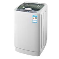 Machine à laver entièrement automatique 7.5KG laveuse à linge compacte portable 10 programmes 8 niveaux d'eau pour camping, appartement, dortoir