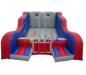 Gran oferta, juego de pared de escalada inflable barato, escaleras Twister inflables para adultos, <span class=keywords><strong>escalera</strong></span> de <span class=keywords><strong>Jacob</strong></span> inflable para juegos de desafío - Product Image 1