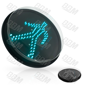 وحدة إشارة مرور خضراء ثابتة للمشاة مع ألوان حمراء وخضراء للاستبدال - Product Image 2