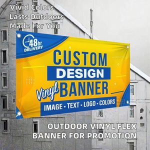Outdoor Automotive Advertising Flex <b>Banner</b> Vinyl Material 100cm*150cm Size UV Printed - Product Image 2