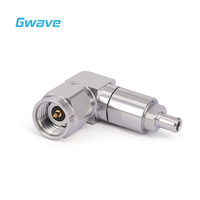 Connecteur RF mâle à angle droit de 2,92 mm, 50 ohms, en acier inoxydable, conforme RoHS, pour câbles de la série 047'', applications RF DC-40 GHz