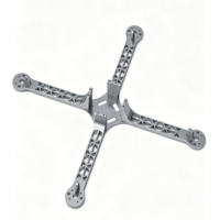 Support de propulseur en alliage de magnésium moulé sous pression de haute précision pour fonderie OEM, avec structure anti-vibration, personnalisation selon les plans et échantillons