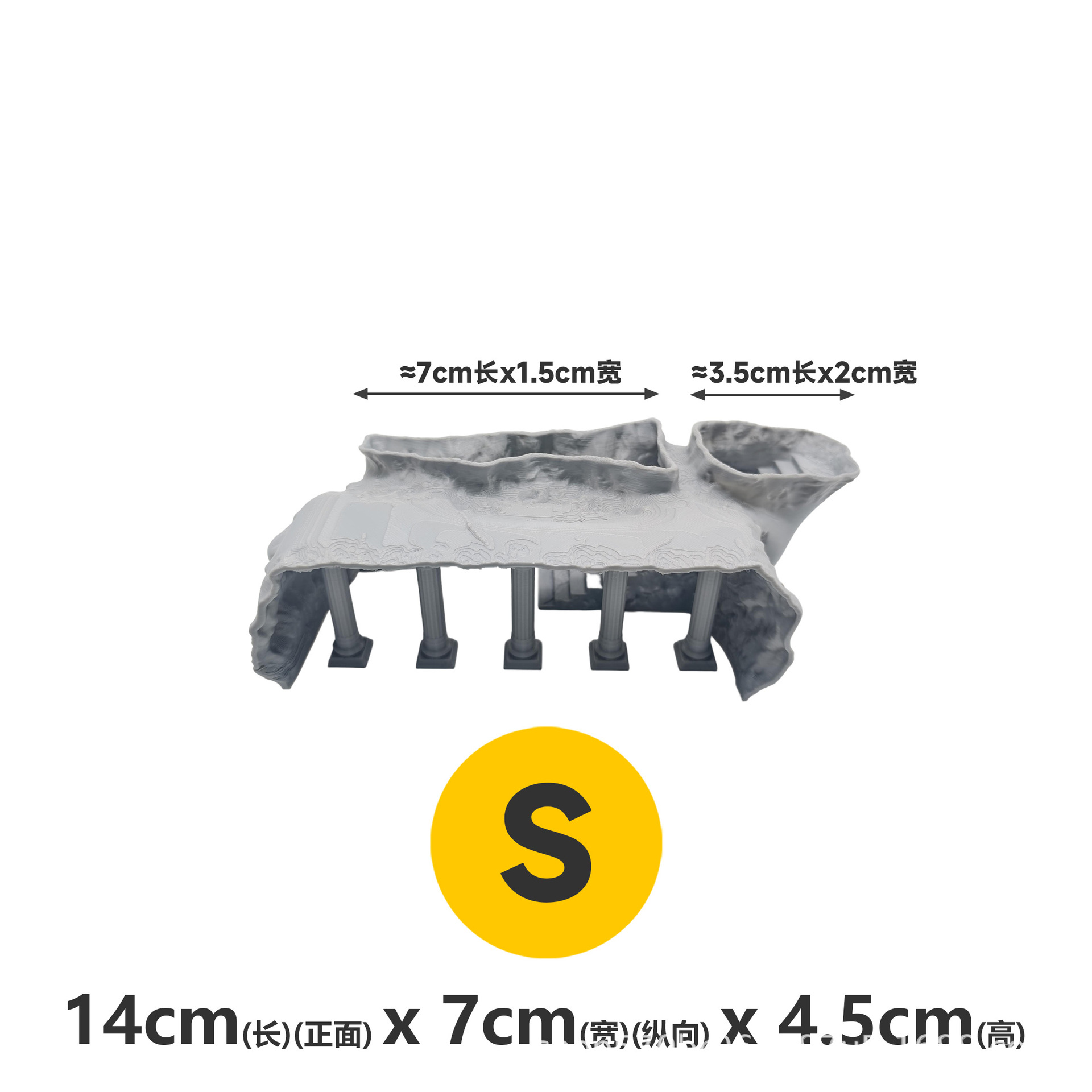 Taglia S - grigio [lunghezza 14 cm]